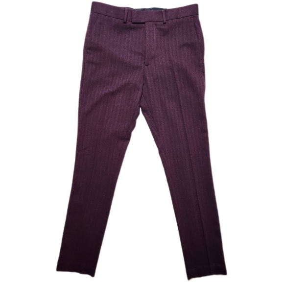ASOS Design Burgundy Pants Size 33/34 - Picture 3 of 5